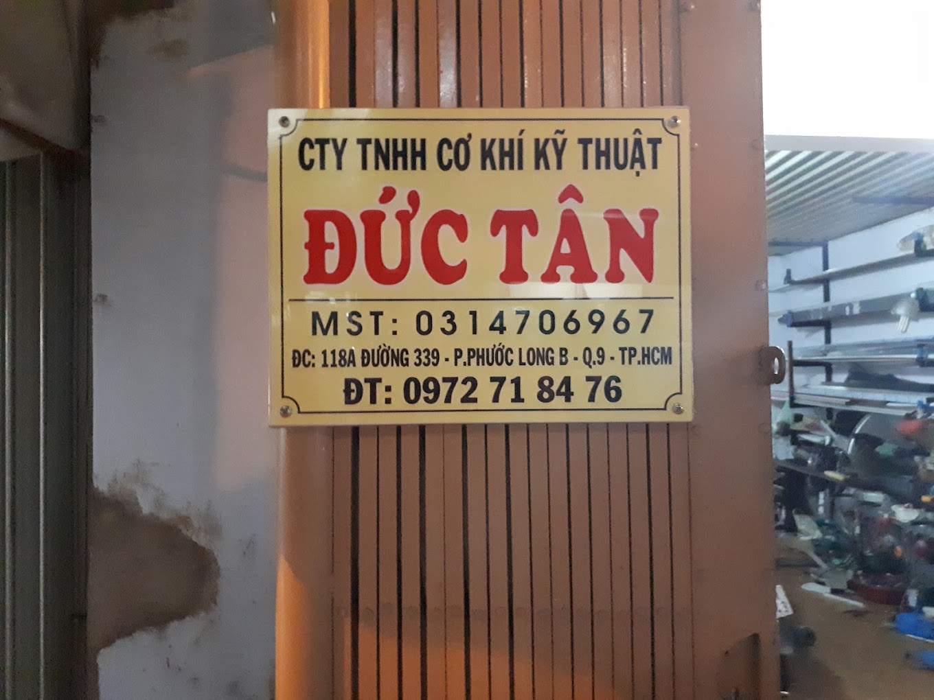 Những nơi gia công cơ khí chất lượng nhất quận 9: CÔNG TY TNHH CƠ KHÍ KỸ THUẬT ĐỨC TÂN